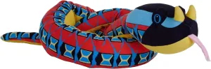 Wild Republic Snakes Eco Rhino Viper, Stuffed Animal, 54 Inches, Plush Toy, Fill is Spun Recycled Water Bottles, Eco Friendly