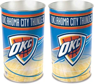 WinCraft NBA Oklahoma City Thunder Wastebasket Tapered, 15" H
