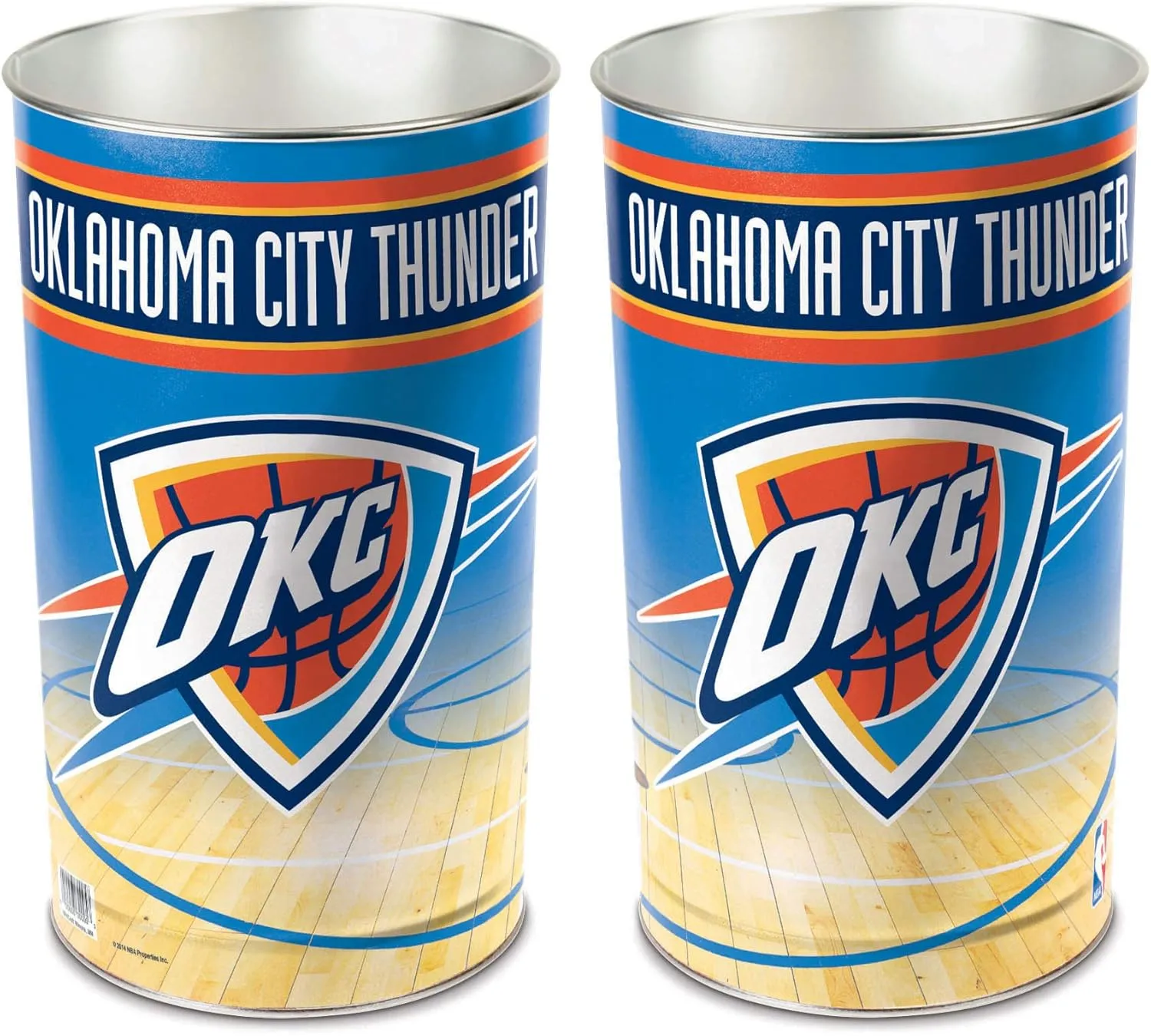 WinCraft NBA Oklahoma City Thunder Wastebasket Tapered, 15" H