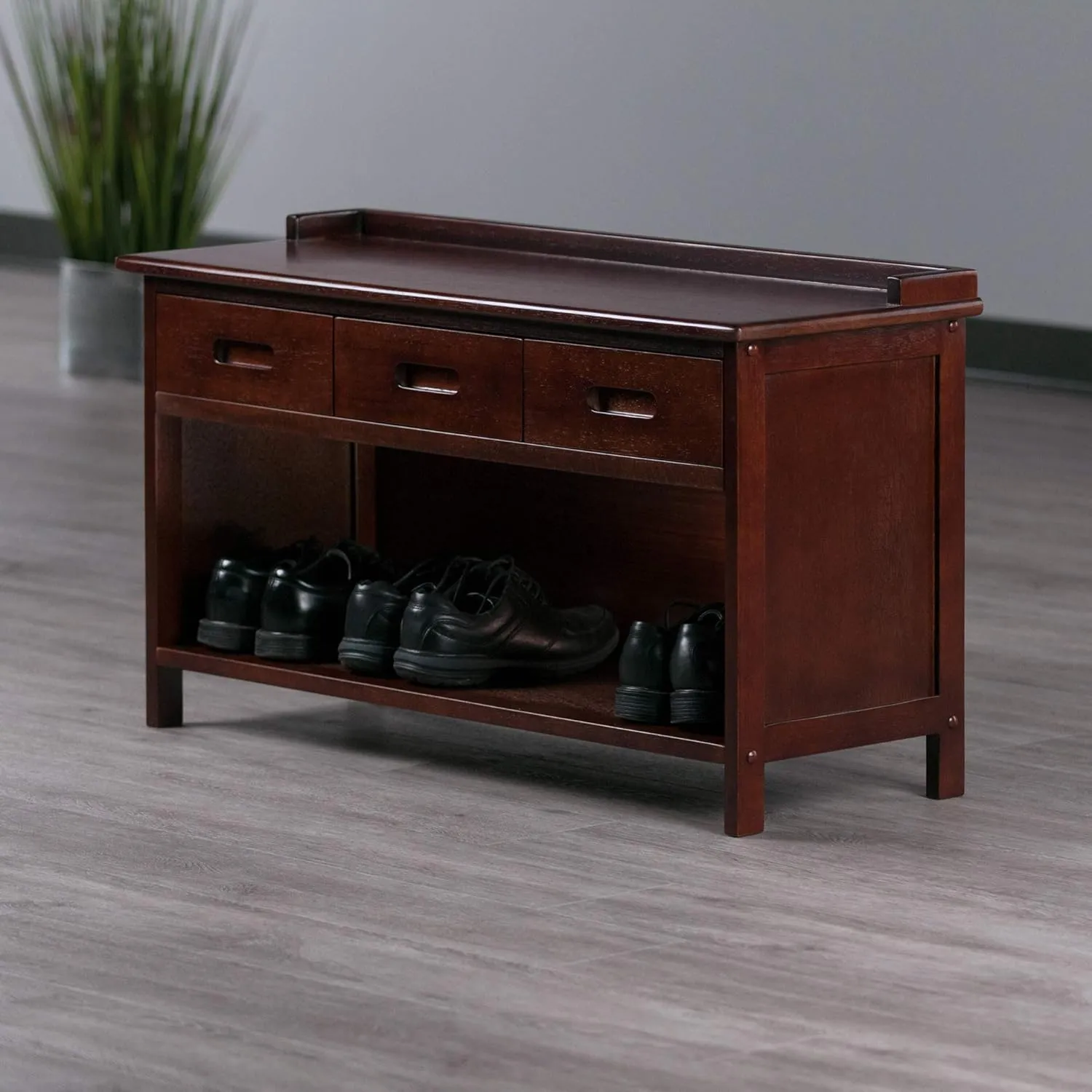 Winsome Adriana Bench, Walnut