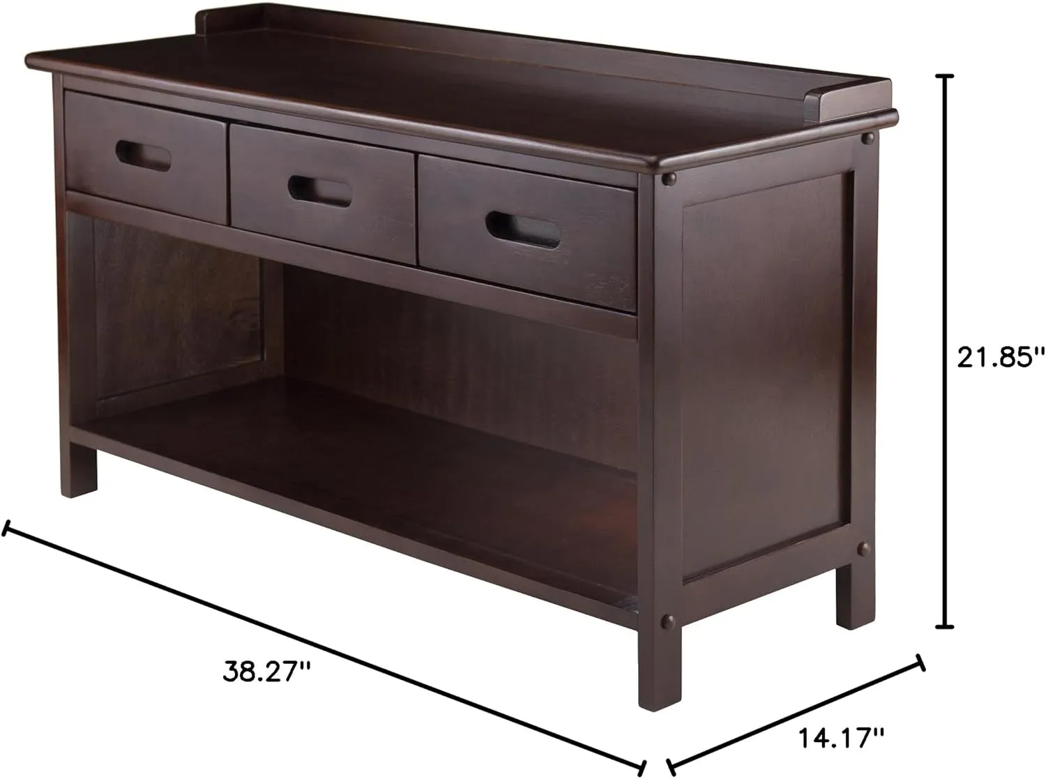 Winsome Adriana Bench, Walnut