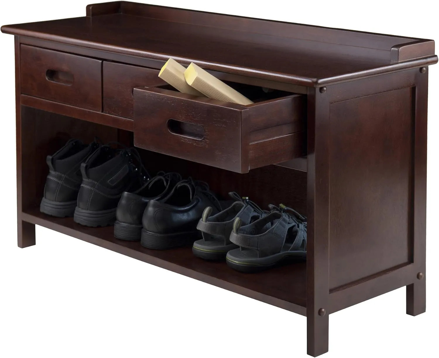 Winsome Adriana Bench, Walnut