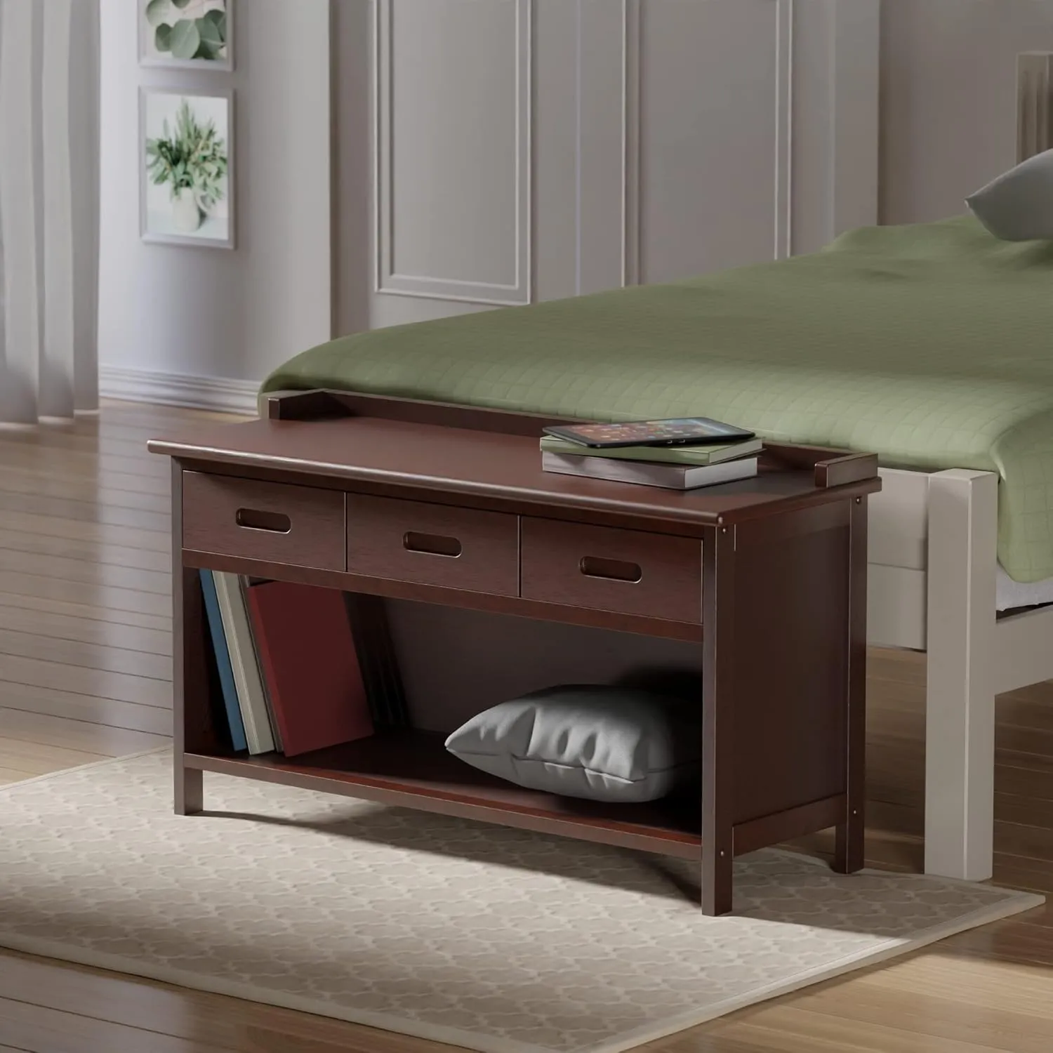 Winsome Adriana Bench, Walnut