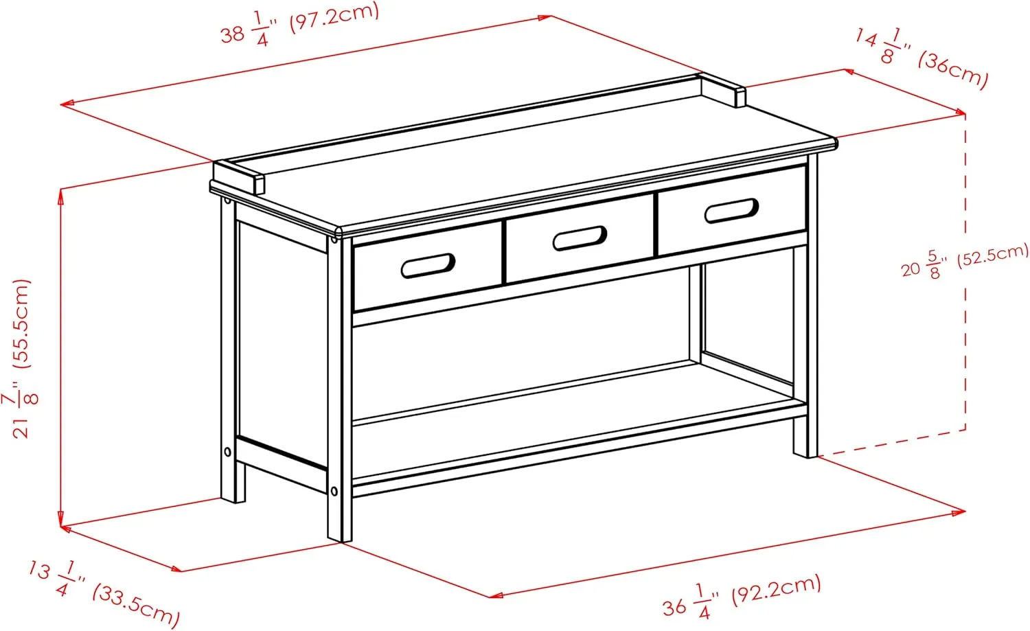 Winsome Adriana Bench, Walnut