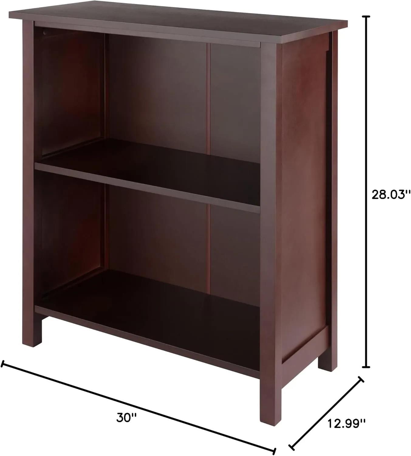Winsome Milan Shelf, medium, Walnut
