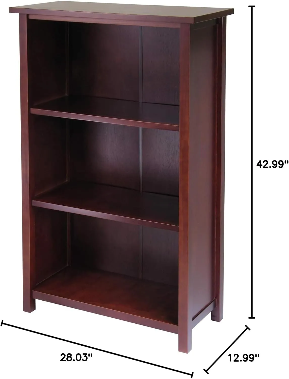 Winsome Verona Storage/Organization, 6 Small, Walnut/Beige