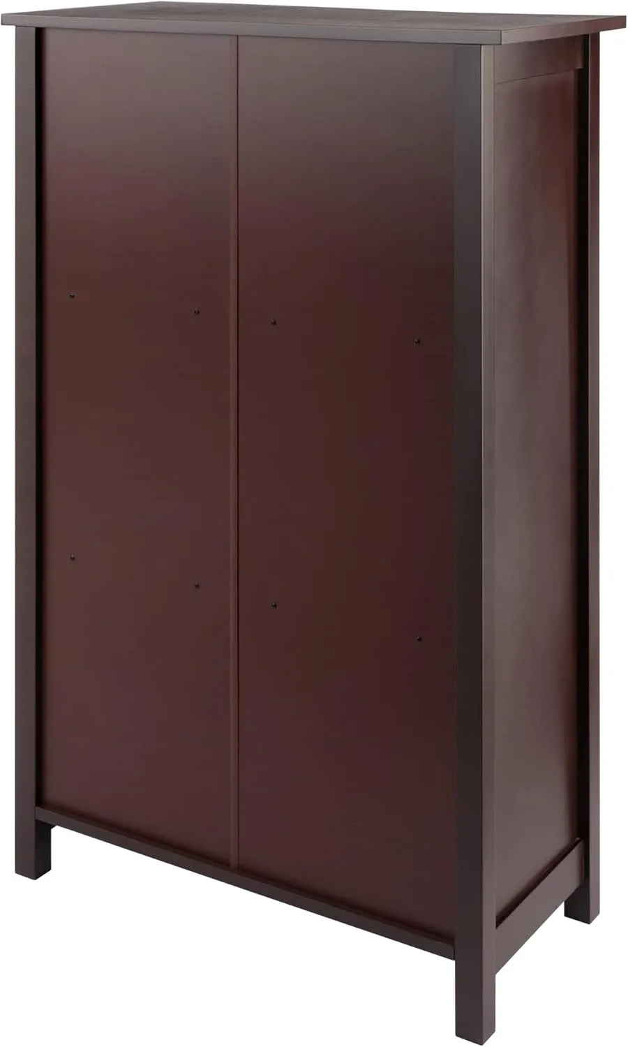 Winsome Verona Storage/Organization, 6 Small, Walnut/Black