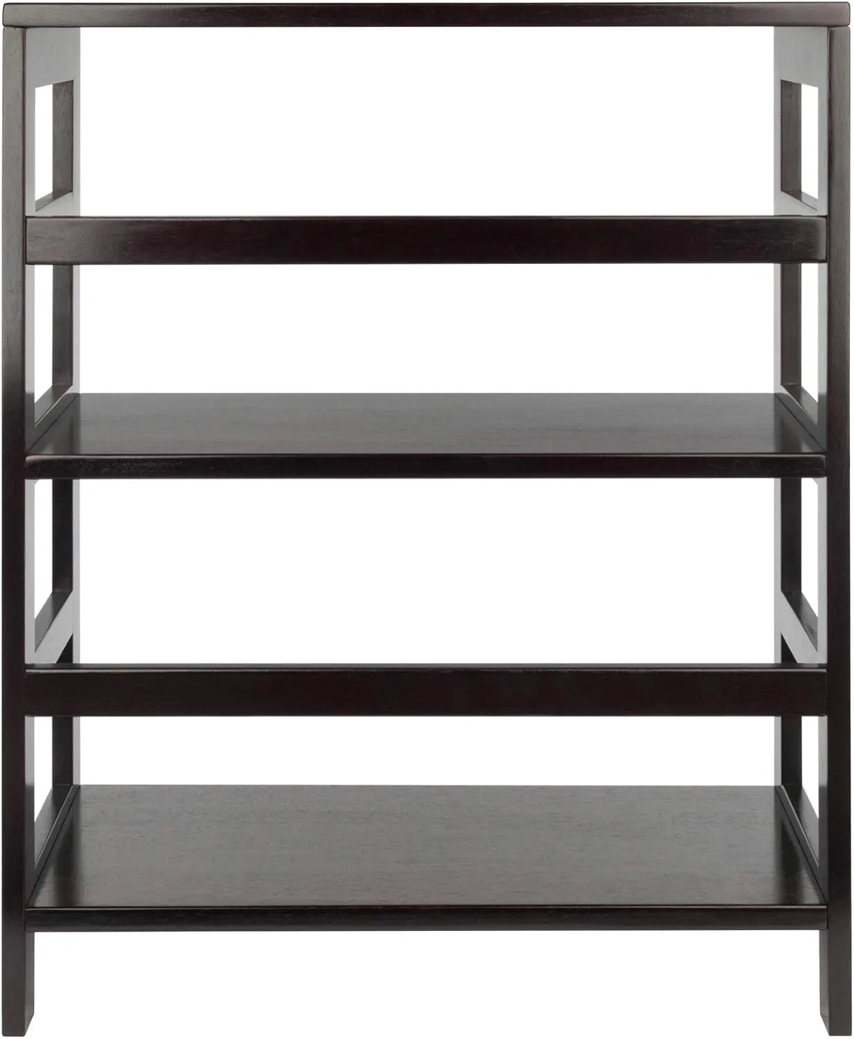 Winsome Wood Leo model name Shelving, Small and Large, Espresso