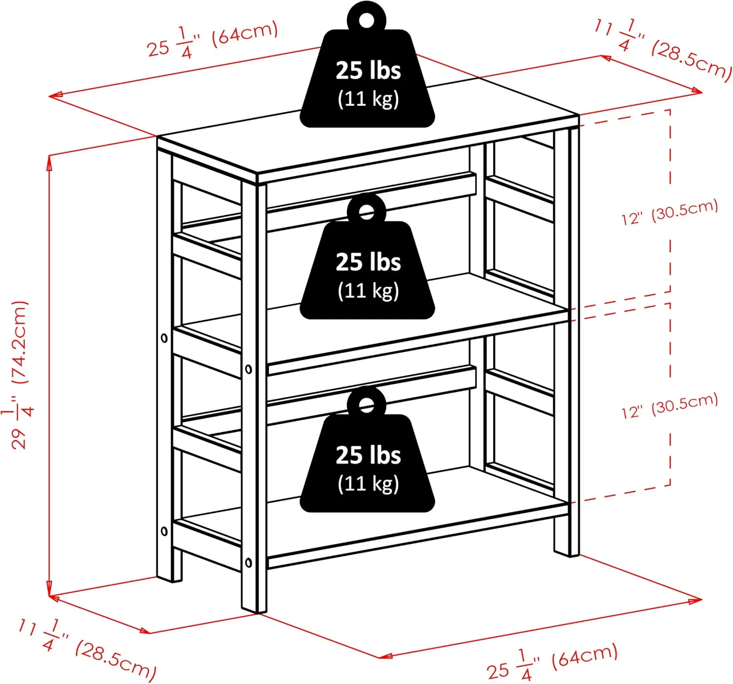 Winsome Wood Leo model name Shelving, Small and Large, Espresso