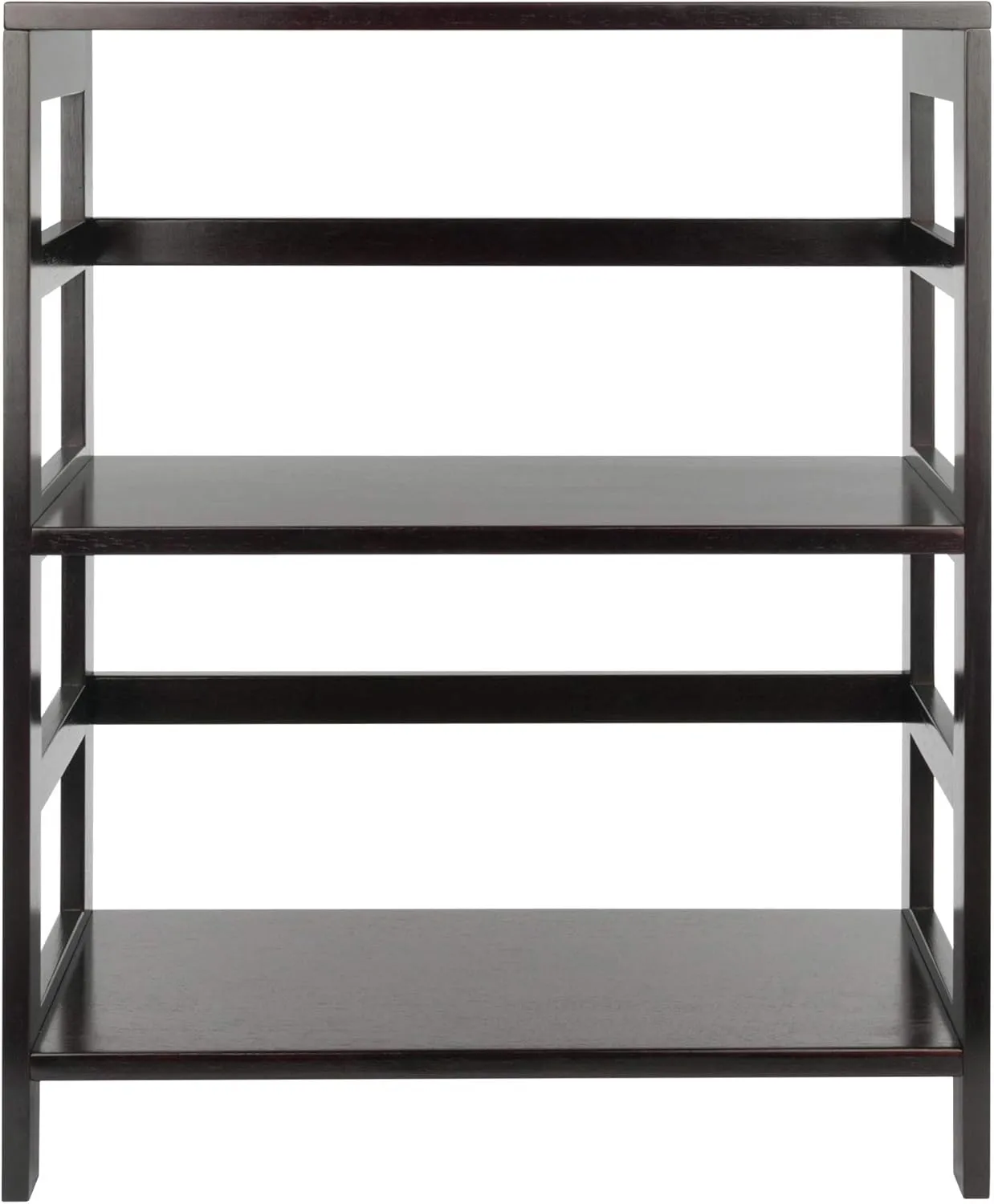 Winsome Wood Leo model name Shelving, Small and Large, Espresso
