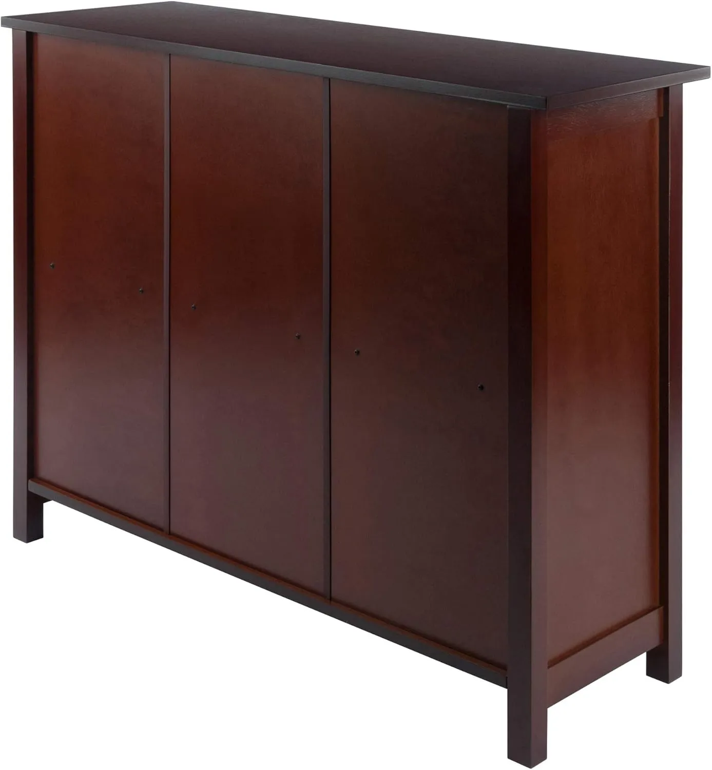 Winsome Wood Milan Shelving, Long, Antique Walnut