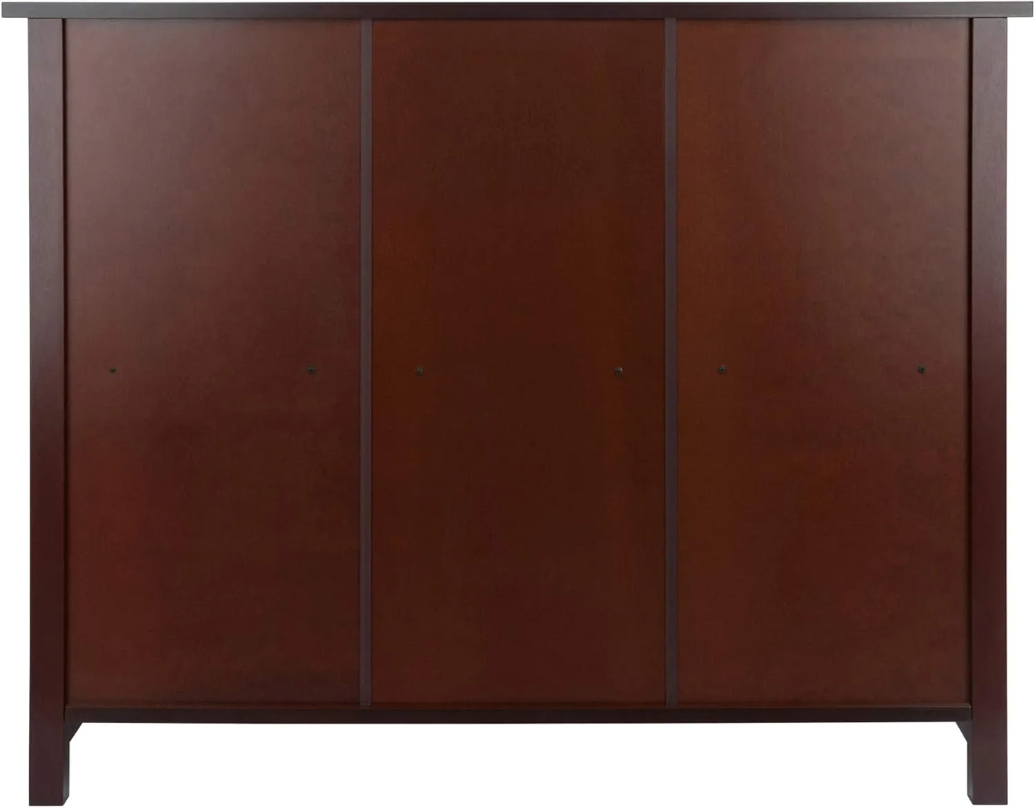 Winsome Wood Milan Shelving, Long, Antique Walnut