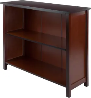 Winsome Wood Milan Shelving, Long, Antique Walnut