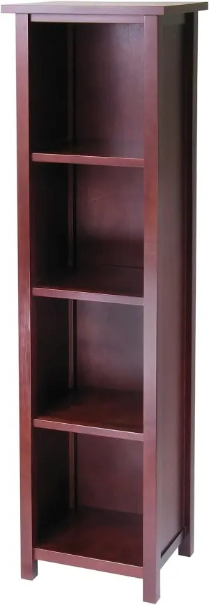 Winsome Wood Milan Storage/Organization, Tall, Antique Walnut