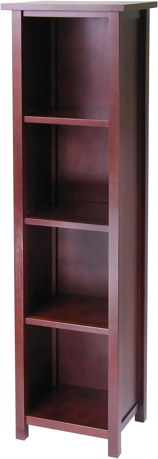 Winsome Wood Milan Storage/Organization, Tall, Antique Walnut