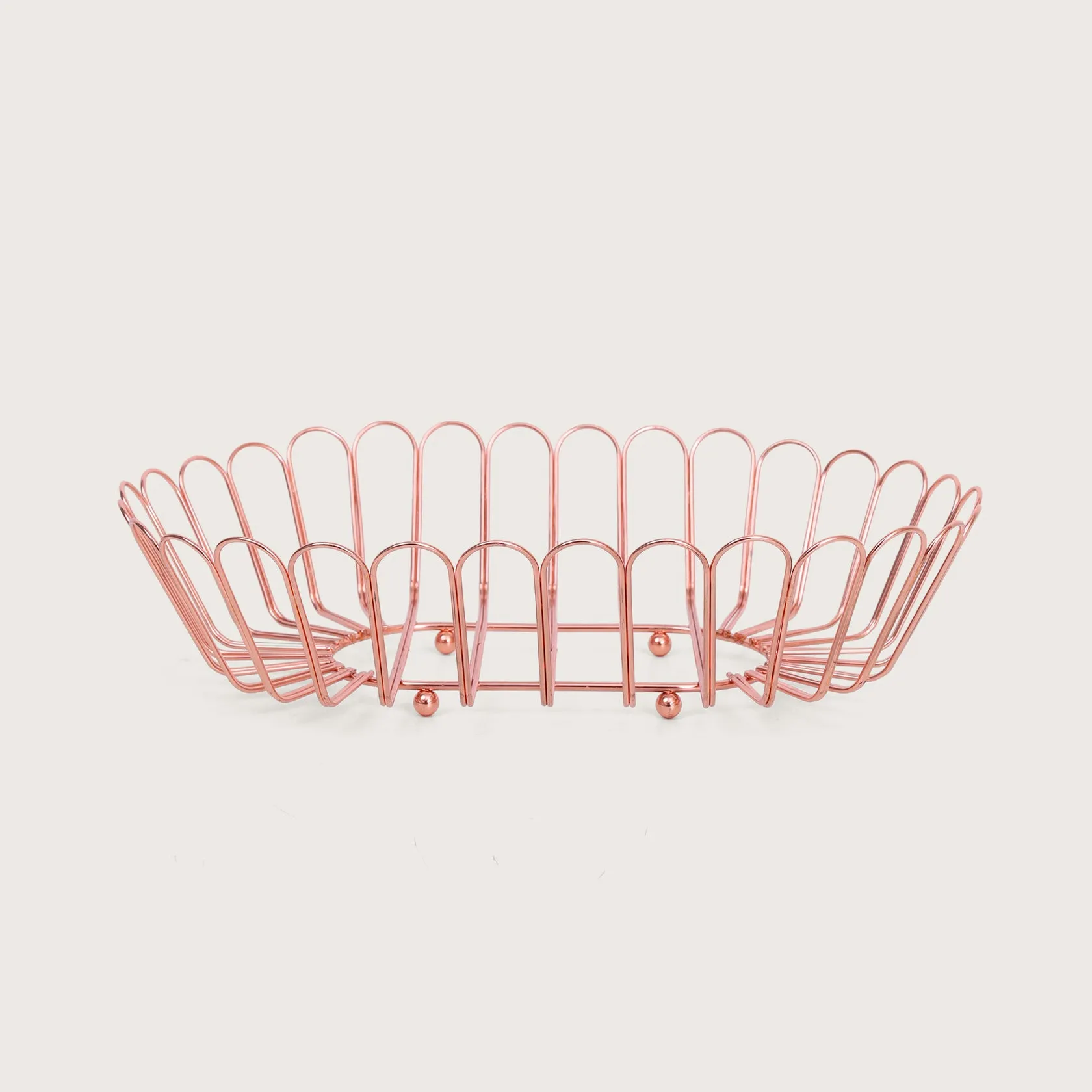 Wire Metal Basket - Copper
