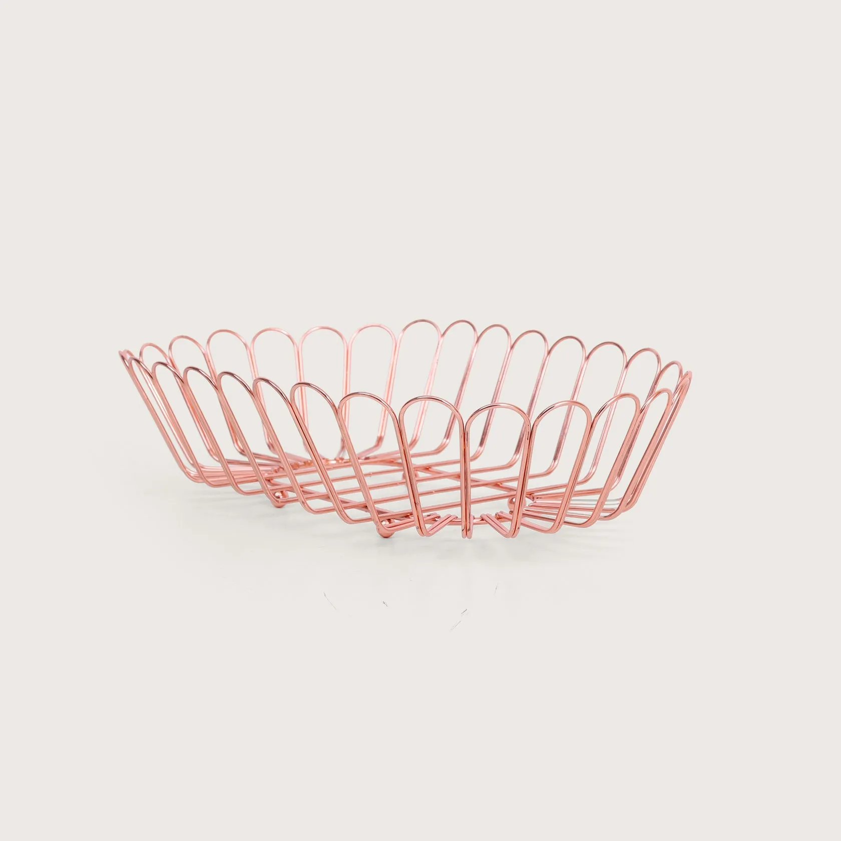 Wire Metal Basket - Copper