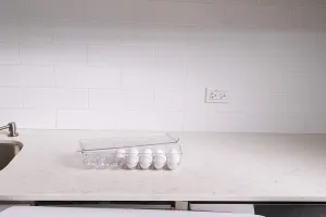 Wolfgang Puck Stackable Plastic BPA & Chlorine-Free Refrigerator Egg Storage Container, clear, 21 egg holder (WGP0007)