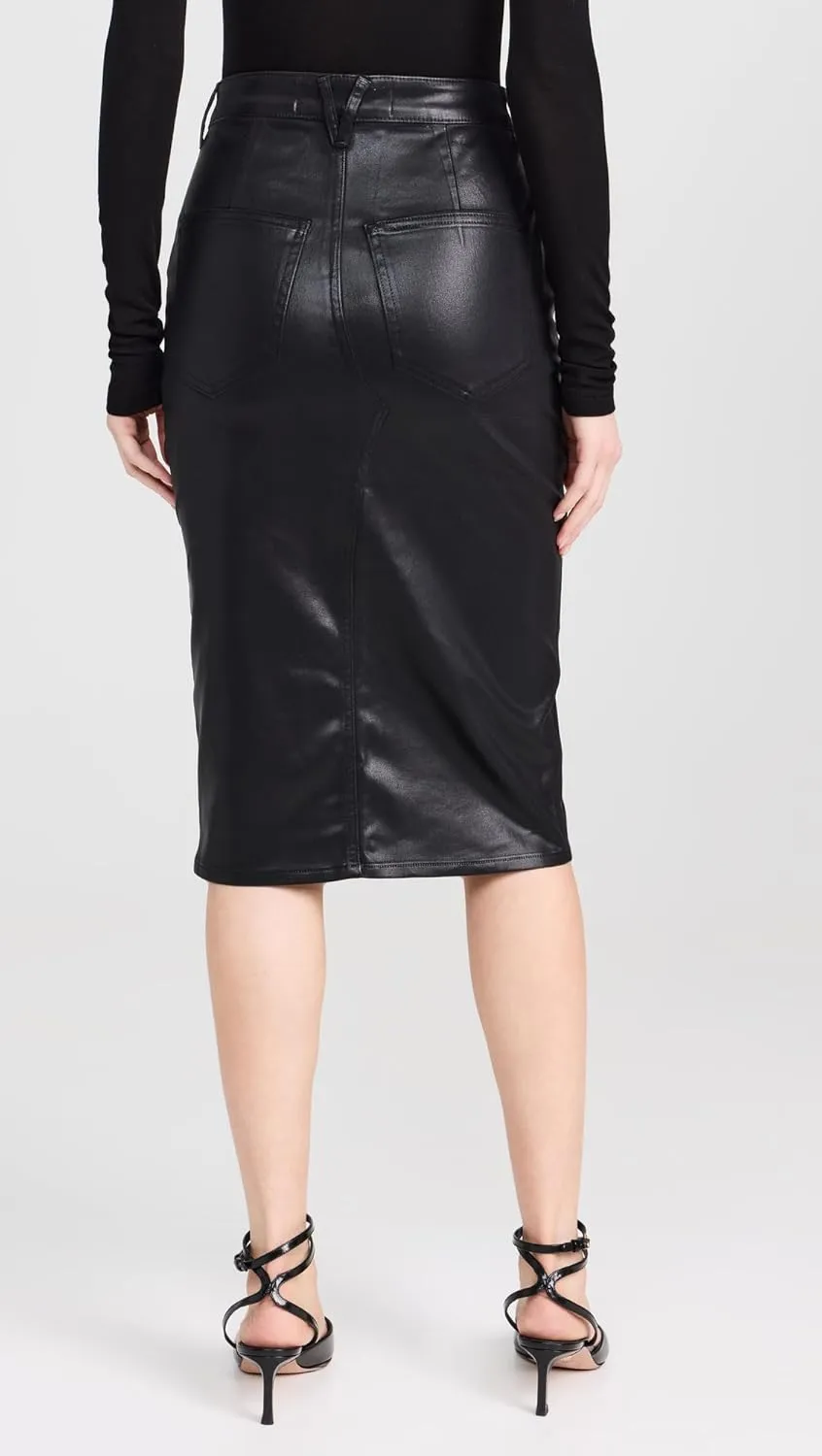 Women's Breves Coated Midi Skirt