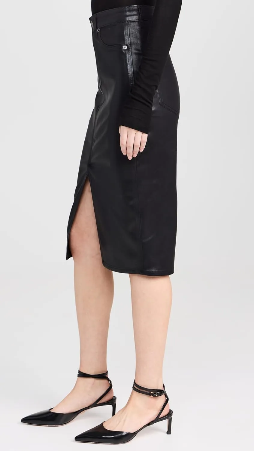 Women's Breves Coated Midi Skirt