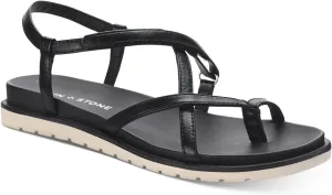 Womens Juune Faux Leather Toe-Post Slingback Sandals
