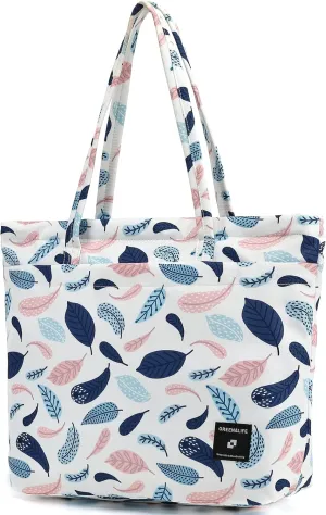 Womens Large Waterproof Tote Bag Shoulder Bag with Multi-pocket for Work Gym Pool and Daily Bags