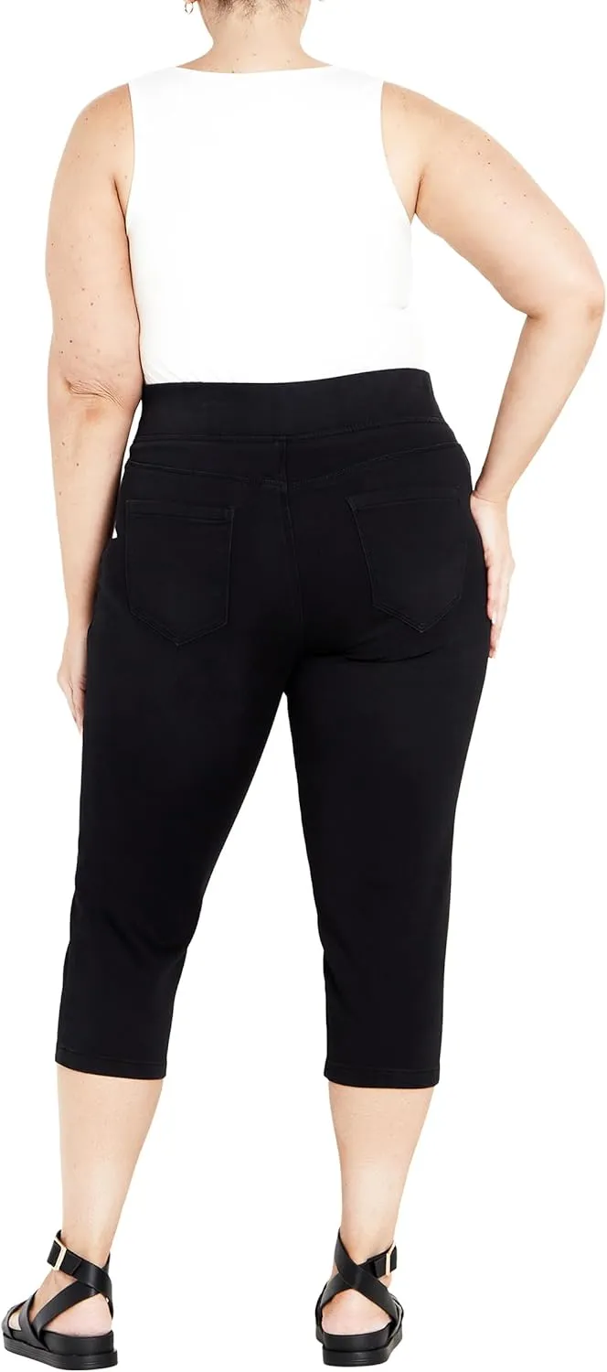 Women's Pull on Cropped Denim Legging