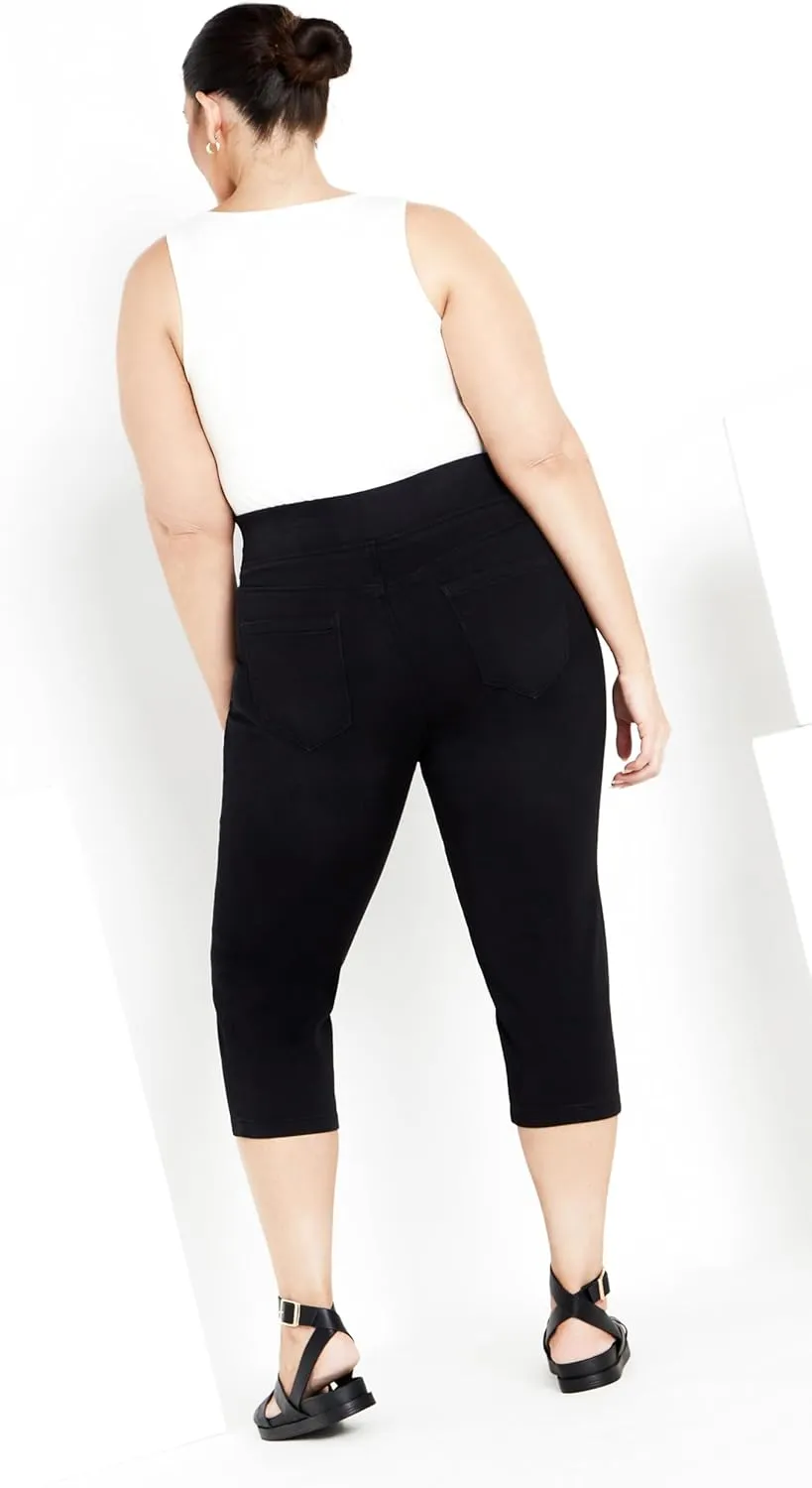 Women's Pull on Cropped Denim Legging
