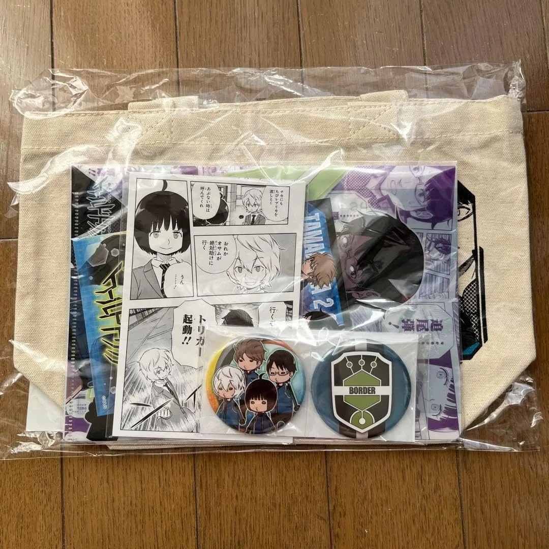 World Trigger Tote Bag Clear File Postcard Sticker
