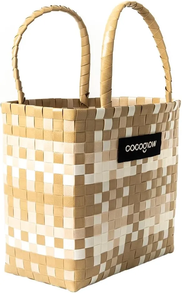 Woven Tote Bag For Women, PP eco-friendly tote bag,Female Handbag and Purses, Summer Beach, Pool