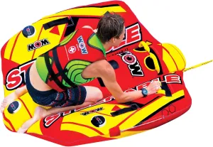 WOW Sports Take Control of the Ride 1 or 2 Person Inflatable Steerable Tube For Boating, 19-1090