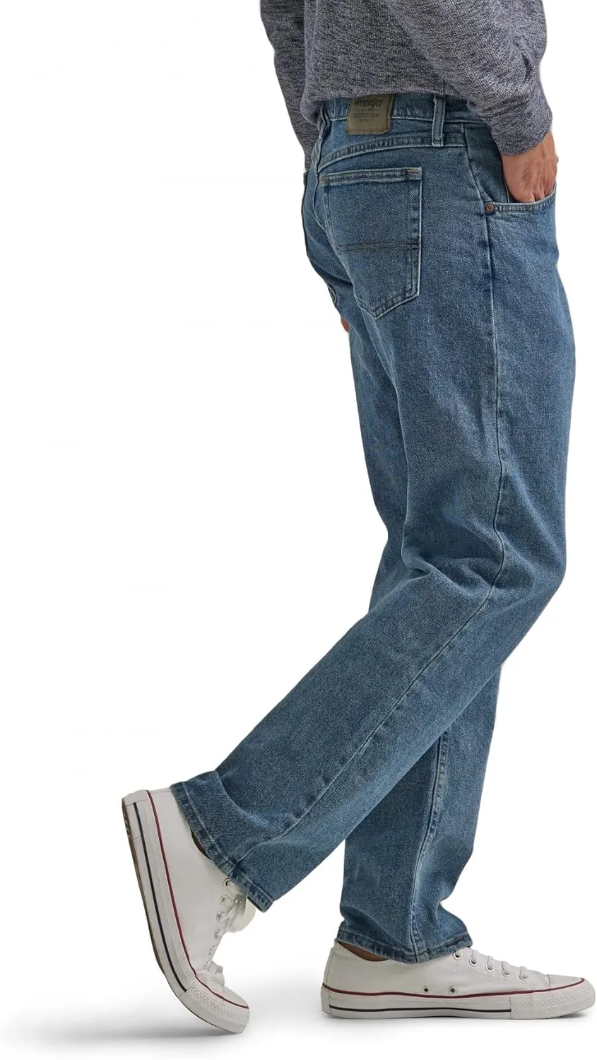 Wrangler Authentics Men's Classic 5-Pocket Relaxed Fit Flex Jean