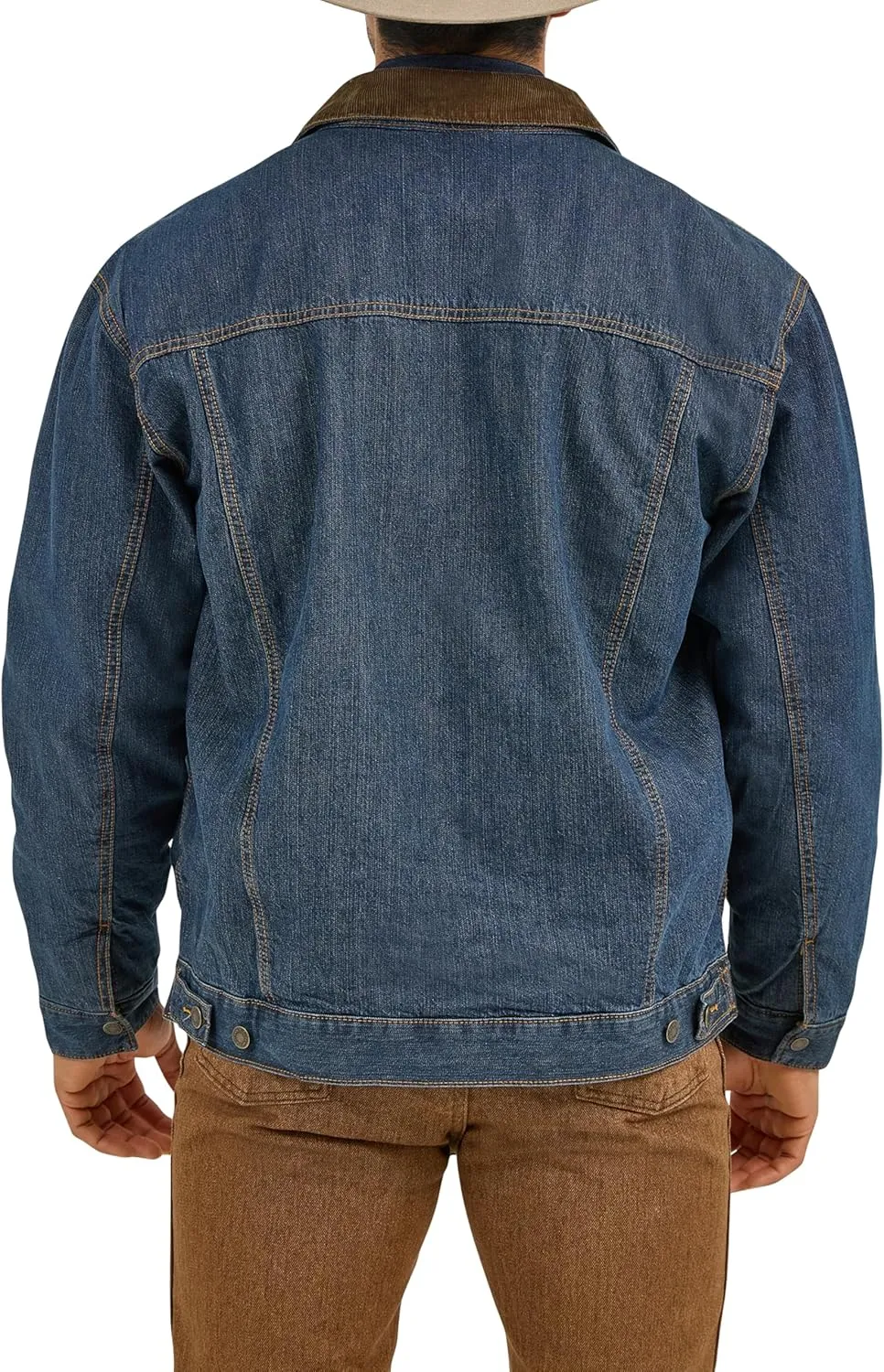 Wrangler Men's Cowboy Cut Western Lined Denim Jacket