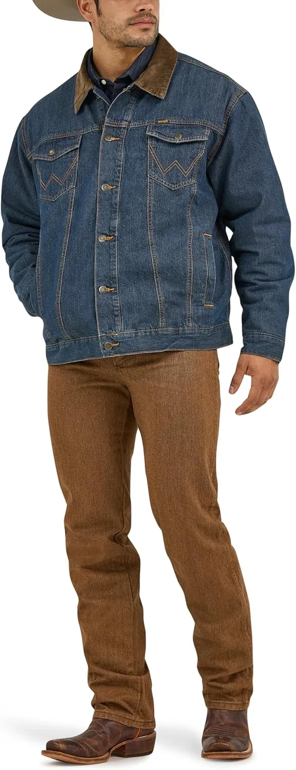 Wrangler Men's Cowboy Cut Western Lined Denim Jacket