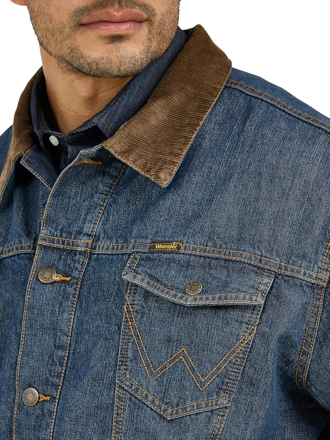 Wrangler Men's Cowboy Cut Western Lined Denim Jacket