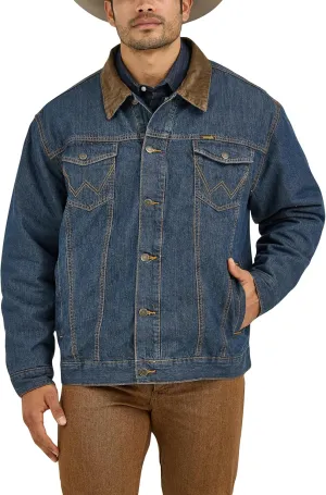 Wrangler Men's Cowboy Cut Western Lined Denim Jacket