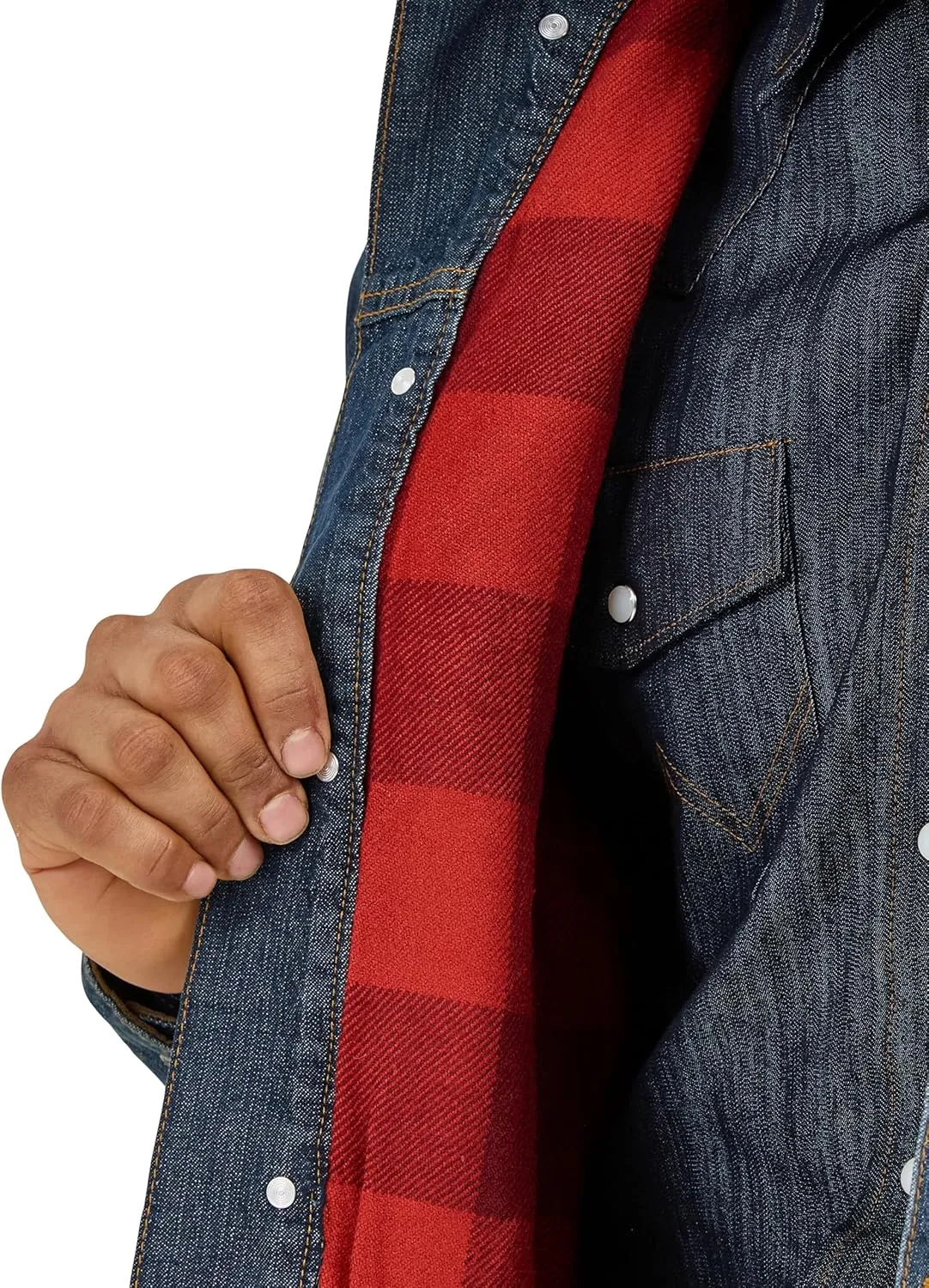 Wrangler Men's Cowboy Cut Western Lined Denim Jacket