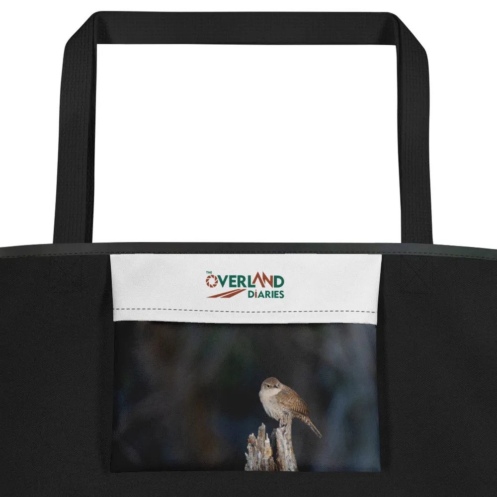Wren All-Over Print Large Tote Bag