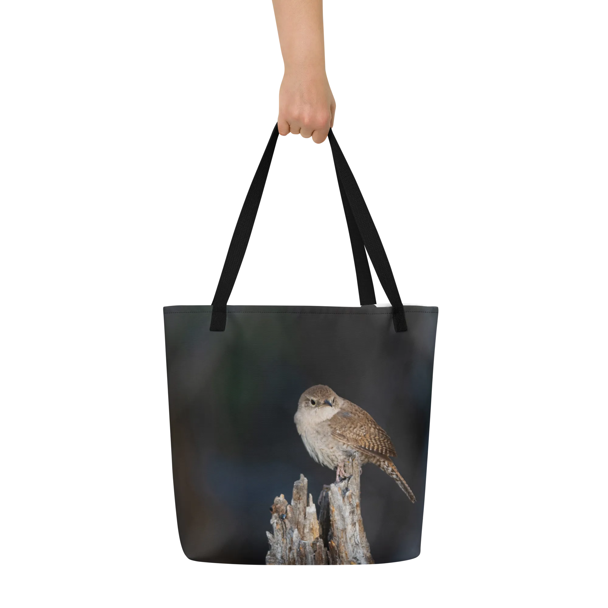 Wren All-Over Print Large Tote Bag