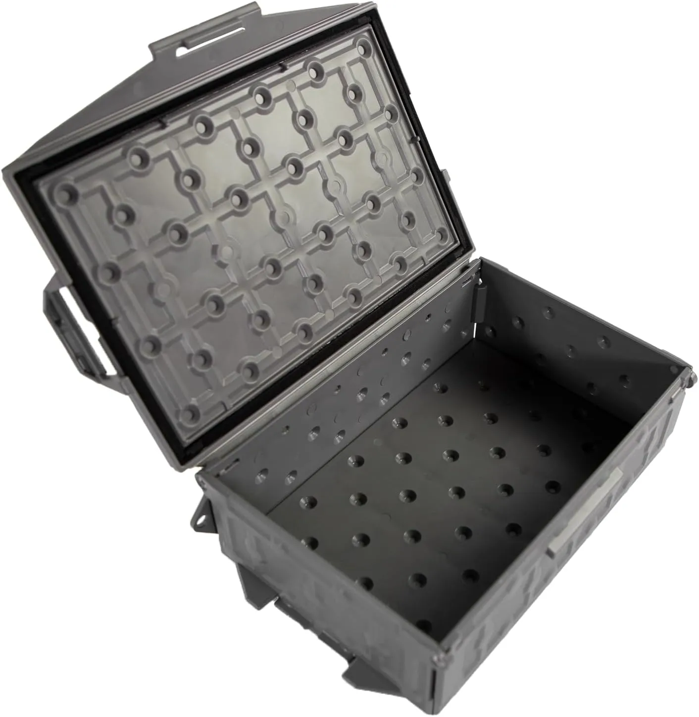 YakAttack TracPak Stackable Storage Box – Battleship Grey | Kayak Fishing Gear Storage | Fits GearTrac & MightyMount | Kayak Accessories for Fishing Tackle & Tools | Compact 1 lb Weight