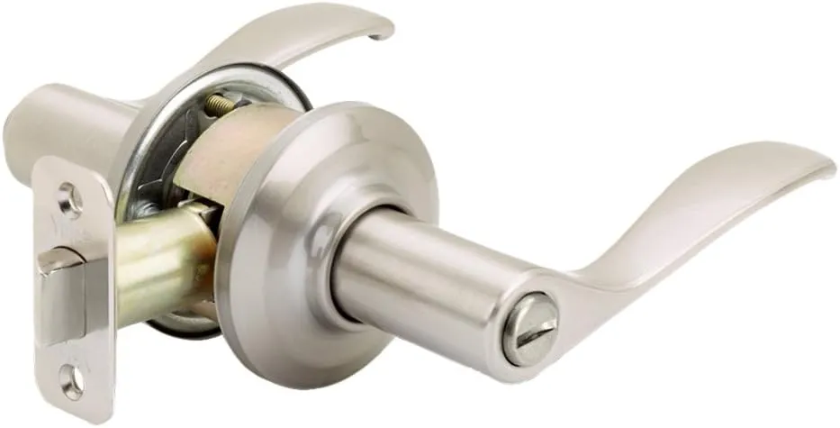 Yale Security D5208N01 YH Collection Norwood Lever in Satin Nickel - Privacy