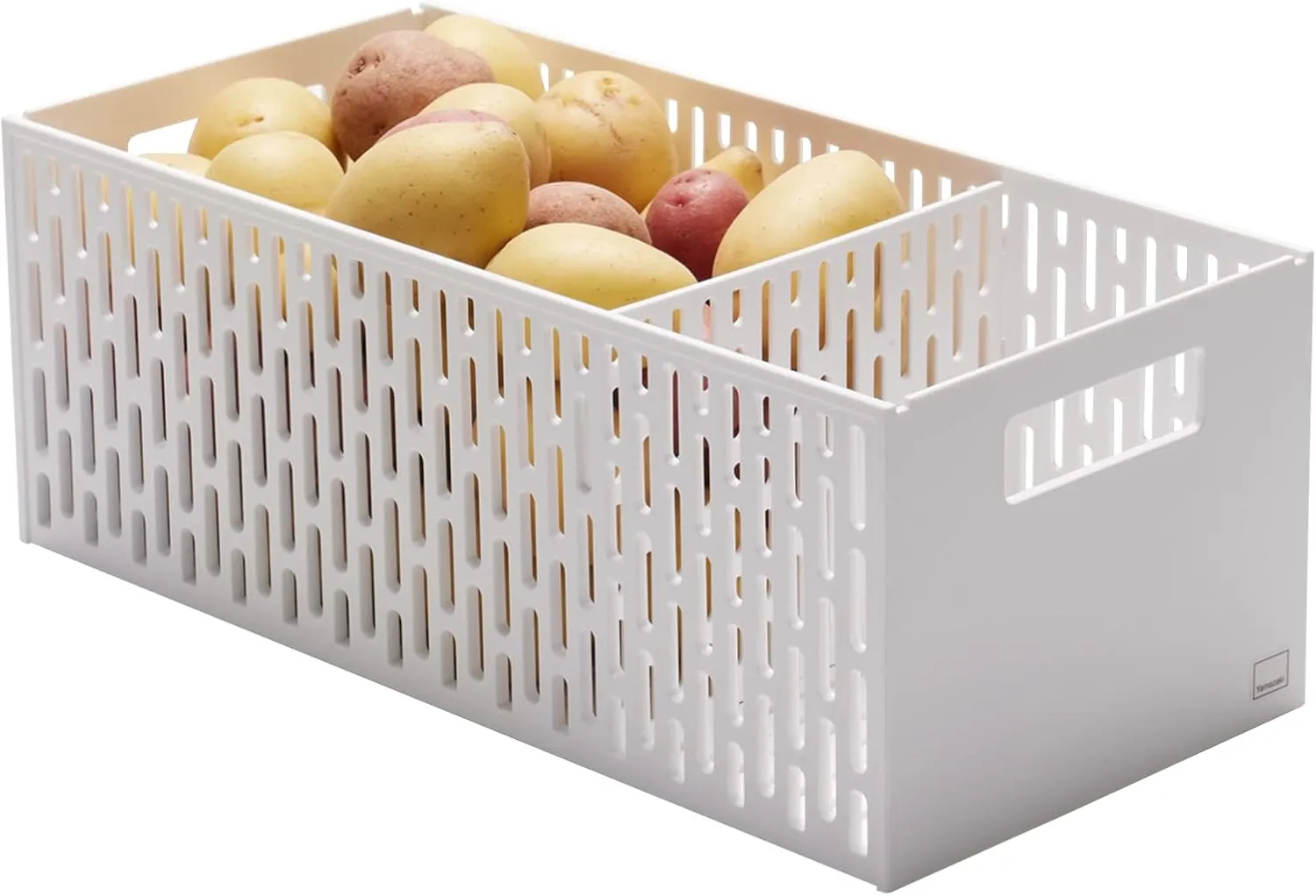 Yamazaki Home Stacking Baskets / Fruit Basket / Vegetable Basket ABS Plastic One Size White