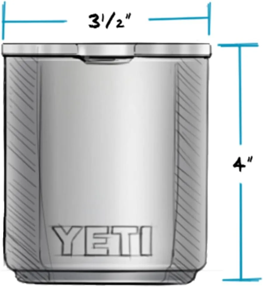 YETI Rambler 10 oz Stackable Lowball 2.0, Vacuum Insulated, Stainless Steel with MagSlider Lid, White
