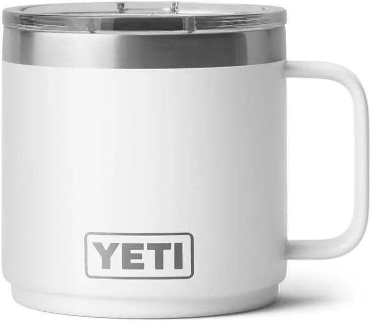 YETI Rambler 14 oz Stackable Mug, Vacuum Insulated, Stainless Steel with MagSlider Lid
