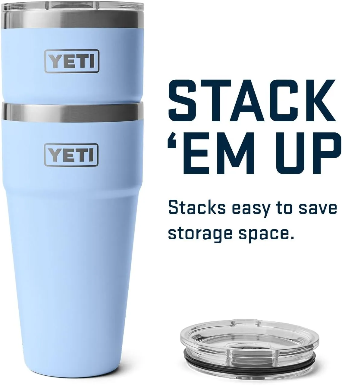 YETI Rambler 30 oz Stackable Tumbler, Stainless Steel, Vacuum Insulated with MagSlider Lid