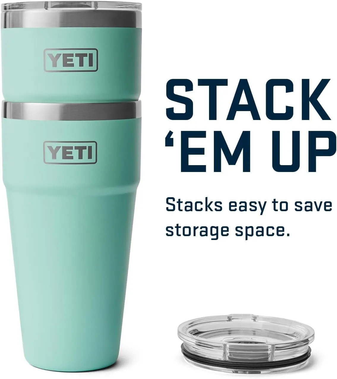 YETI Rambler 30 oz Stackable Tumbler, Stainless Steel, Vacuum Insulated with MagSlider Lid