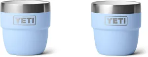 YETI Rambler 4 oz Stackable Cup, Stainless Steel, Vacuum Insulated Espresso/Coffee Cup, 2 Pack