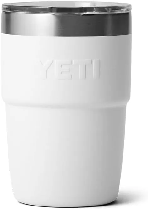 YETI Rambler 8 oz Stackable Cup, Stainless Steel, Vacuum Insulated Espresso Cup with MagSlider Lid