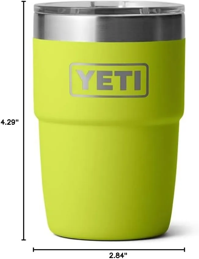 YETI Rambler 8 oz Stackable Cup, Stainless Steel, Vacuum Insulated Espresso Cup with MagSlider Lid