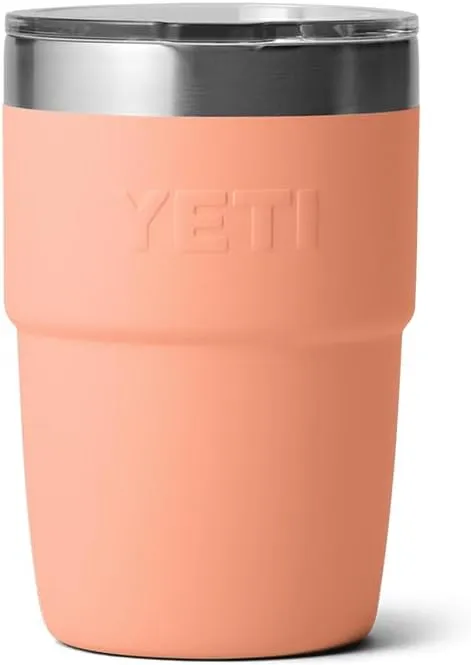 YETI Rambler 8 oz Stackable Cup, Stainless Steel, Vacuum Insulated Espresso Cup with MagSlider Lid